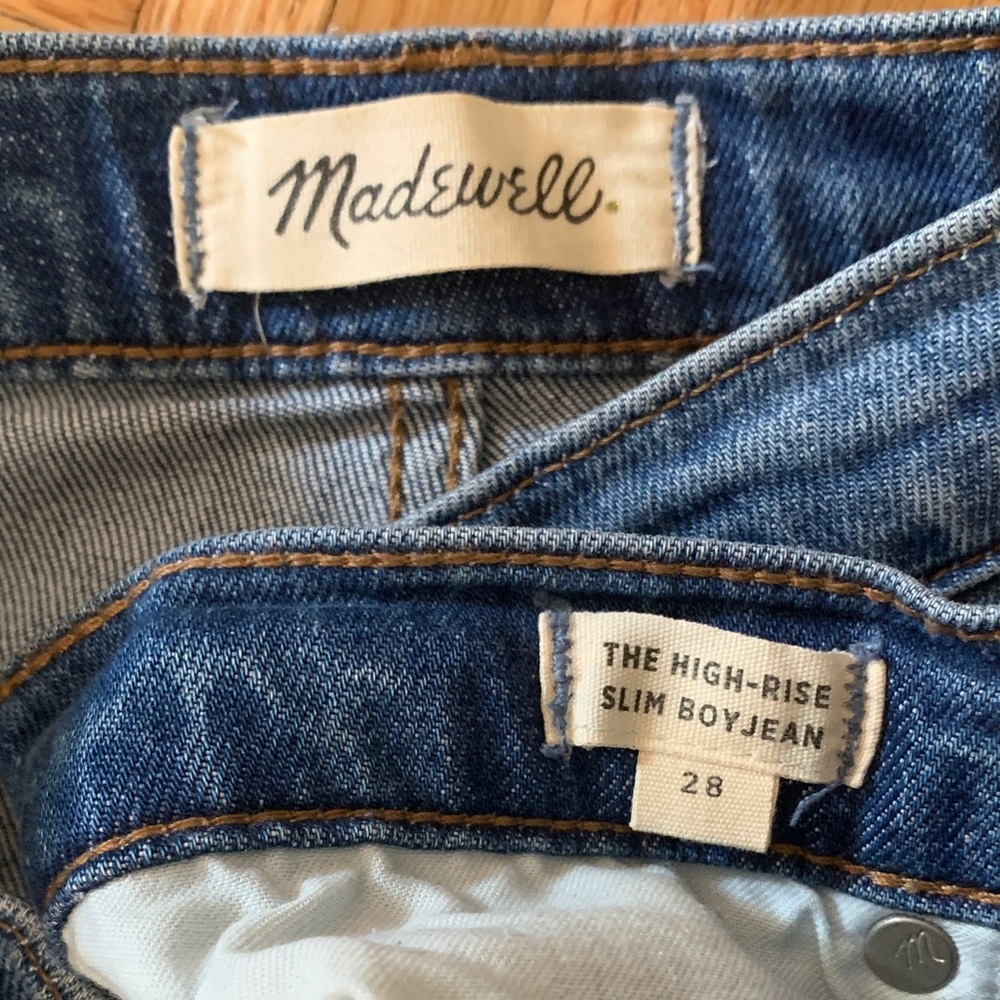 Madewell EUC High-Rise Slim BoyJean - Raw Hem - Women’s Size 28